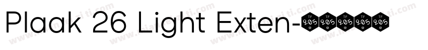 Plaak 26 Light Exten字体转换